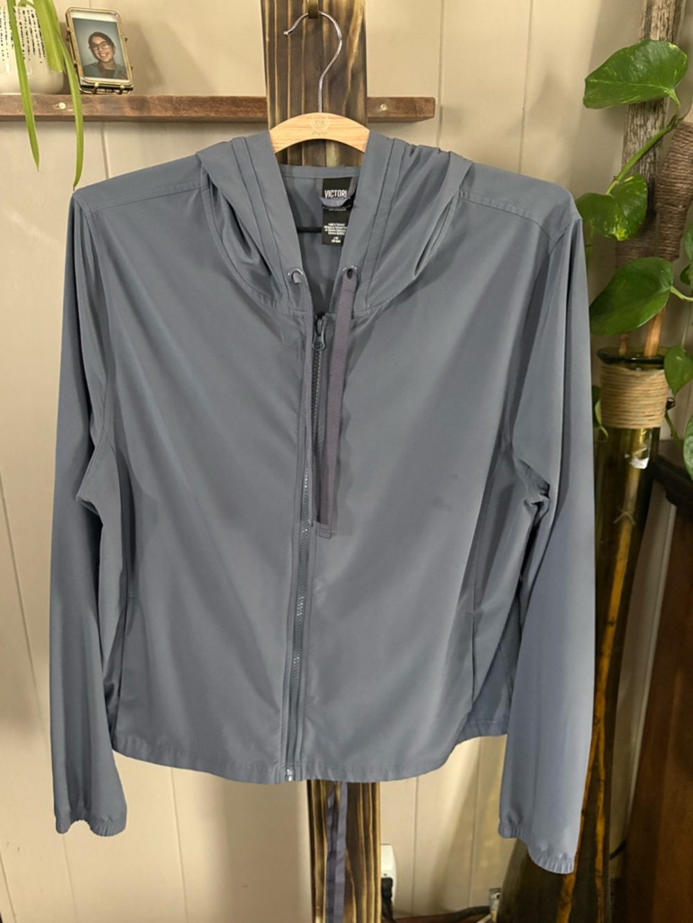 Victoria Sport Slate Blue Hooded Jacket